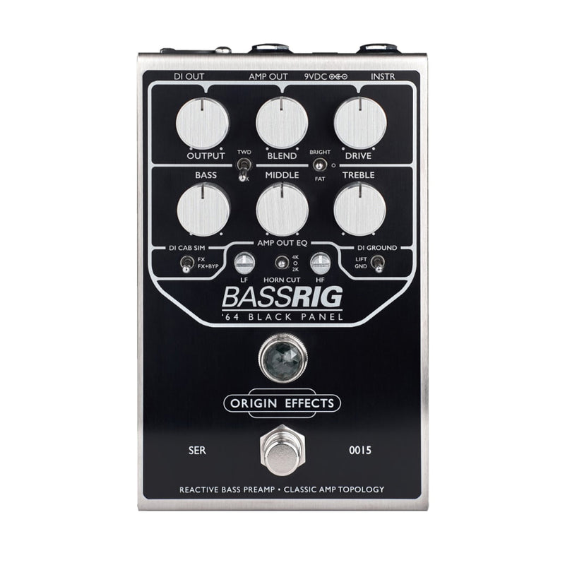 Préamplificateur Origin Effects BassRIG Black Panel