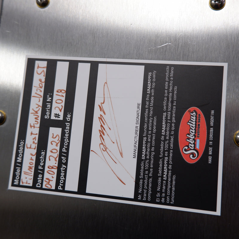 Sabbadius Funky Vibe ST Fillmore East