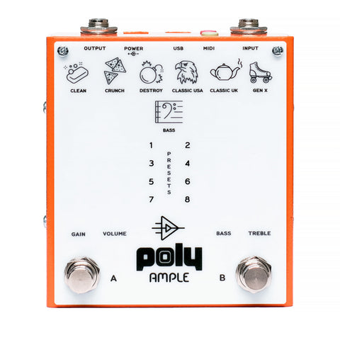 poly AMPLE アンプシュミレーター Poly Effects Ample Amp Simulator Pedal - Perfect Circuit